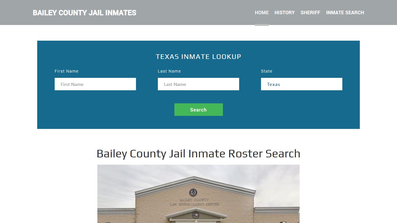 Bailey County Jail Inmate Roster Lookup, Muleshoe, TX